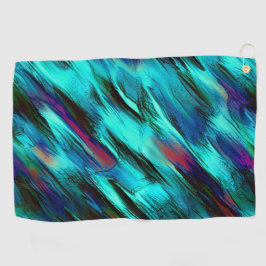 Toalla De Golf Lágrimas manchados de azul a ciano, y manchas roja