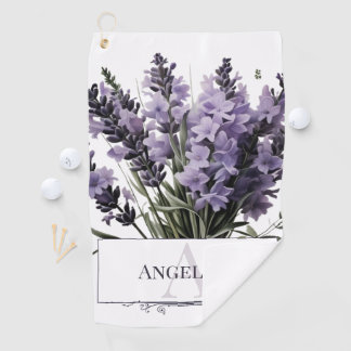 Toalla De Golf Lavanda con color de agua personalizada