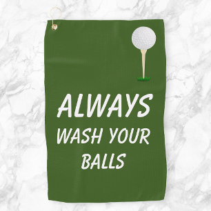 Toalla De Golf Lávese Siempre Sus Bolas Golf Humor Gracioso