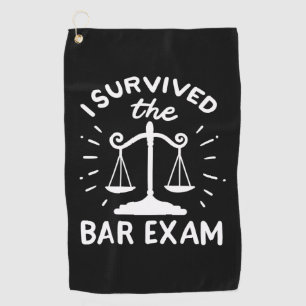 Toalla De Golf Lawyer Survived The Bar Exam