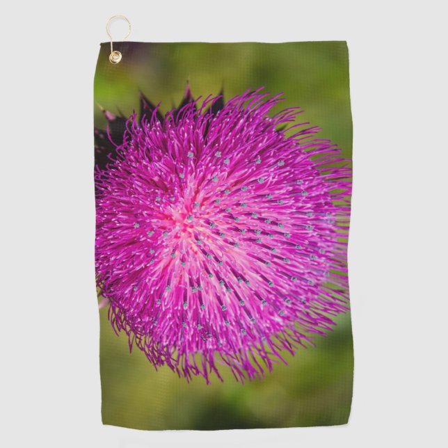 Toalla De Golf Leche con el cardo cerrado (Anverso)