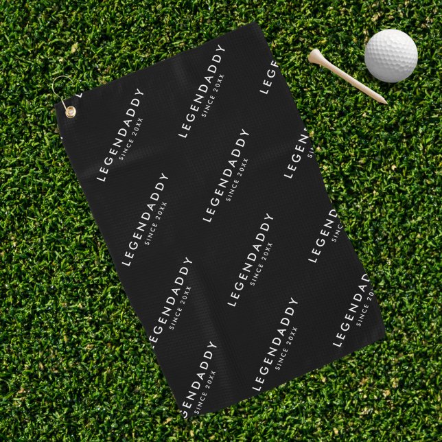 Toalla De Golf LegenDaddy para legendarios dads simple minimalist (golf towel for dad. Legendaddy gift idea)