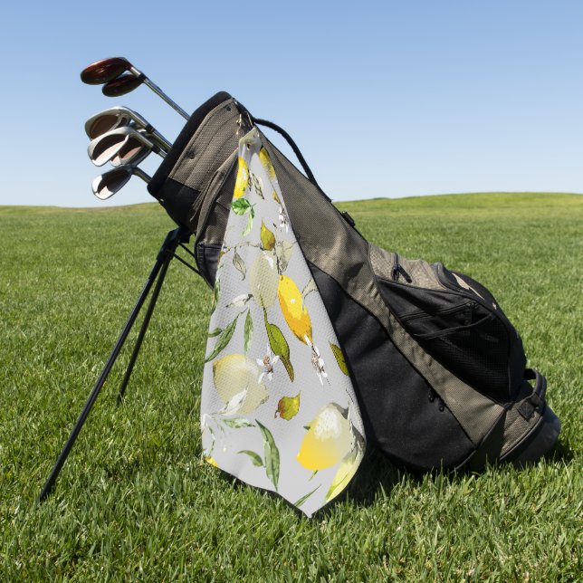 Toalla De Golf Lemones acuarelas 18 (Verde)