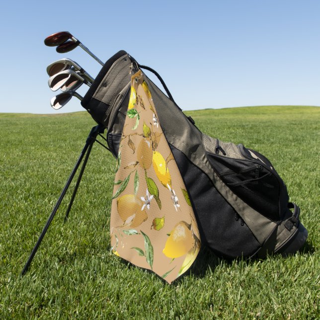 Toalla De Golf Lemones acuarelas 33 (Verde)