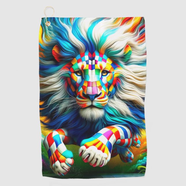 Toalla De Golf León controlado (Anverso)