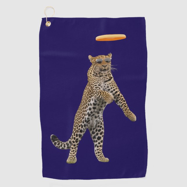 Toalla de golf Leopard Disk (Anverso)