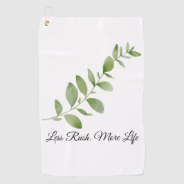 Toalla De Golf Less Rush More Life Beach Towel