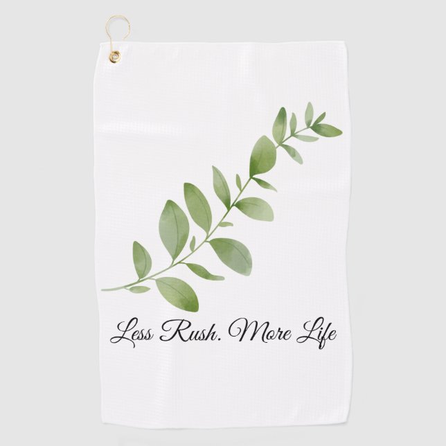 Toalla De Golf Less Rush More Life Beach Towel (Anverso)