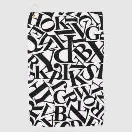 Toalla De Golf Letras de alfabeto