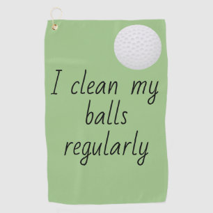 Toalla De Golf Limpio Mi Bolas Con Frecuencia Humor Divertido
