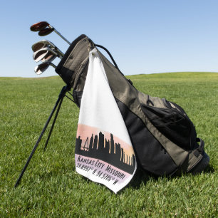 Toalla De Golf Línea aérea de Kansas City MO City