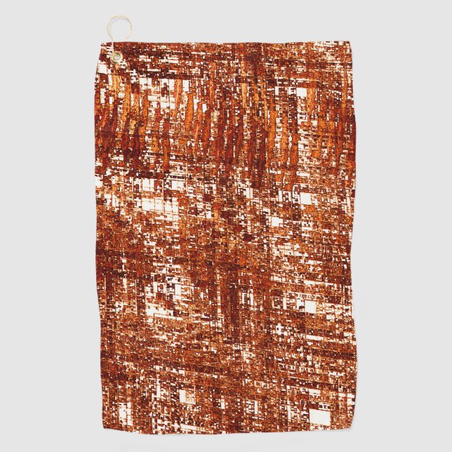 Toalla De Golf Líneas cruzadas y muesca cuadrada oxidada (Anverso)