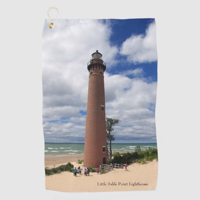 Toalla de golf Little Sable Point Lighthouse (Anverso)