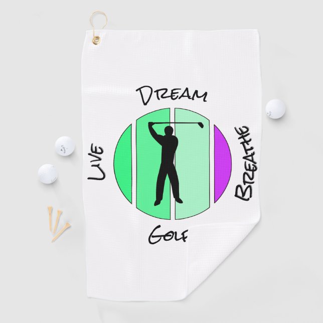 Toalla De Golf Live, dream, breathe golf (In situ)