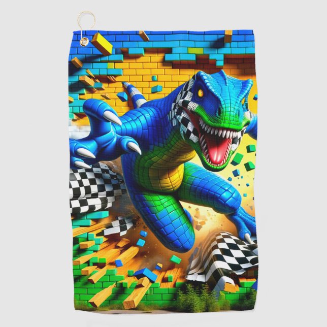 Toalla De Golf Lizard Dinosaur (Anverso)