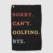 Lo siento. No puedo. Jugando golf. Adiós. - Golfi