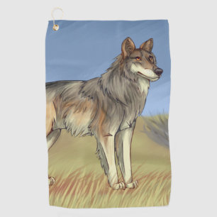 Toalla De Golf Lobo mexicano