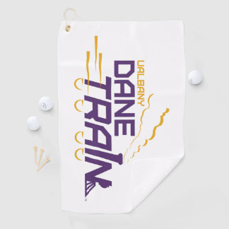 Toalla De Golf Logo del Tren de Dane de la UAlbany