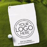 Toalla De Golf Logotipo comercial básico de Office con informació<br><div class="desc">Añada su información comercial para productos promocionales de baja cantidad. Un gran regalo para una pequeña oficina o un regalo único. Anuncie su negocio cuando esté en el campo de golf. Perfecto para un fiesta de oficina o para una presentación, estos carteles de logotipo son de diseño sencillo. Puede cambiar...</div>