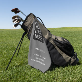 Toalla De Golf Logotipo y texto comercial personalizado