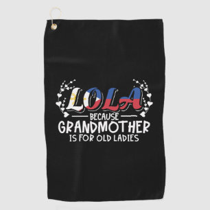 Toalla De Golf Lola - Cita de viejas damas de la abuela de Filipi