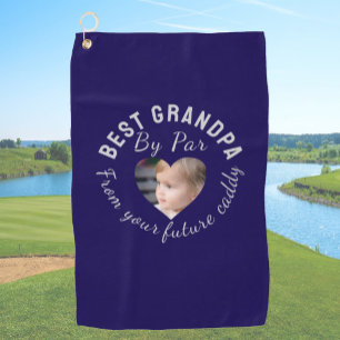 Toalla De Golf Los mejores niños Personalizados del abuelo Foto A