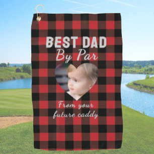 Toalla De Golf Los mejores Personalizados de papá niños foto Red 