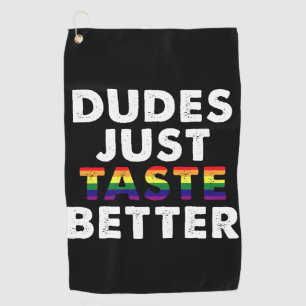 Toalla De Golf Los Tipos Saben Mejor Regalo para el Orgullo Gay
