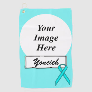 Toalla De Golf Lt Blue / Verde azulada Standard Ribbon por Kennet