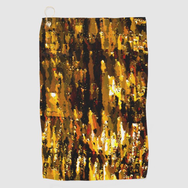 Toalla De Golf Luces congeladas bajo hoja de hielo (Anverso)