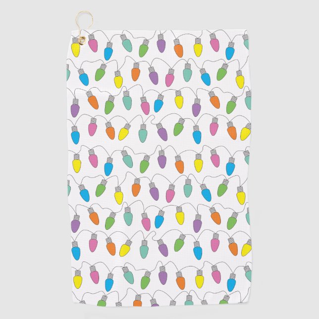 Toalla De Golf Luces de navidad (Anverso)