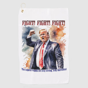 Toalla De Golf ¡Luchar! ¡Luchar! ¡Luchar! Leyenda de Trump