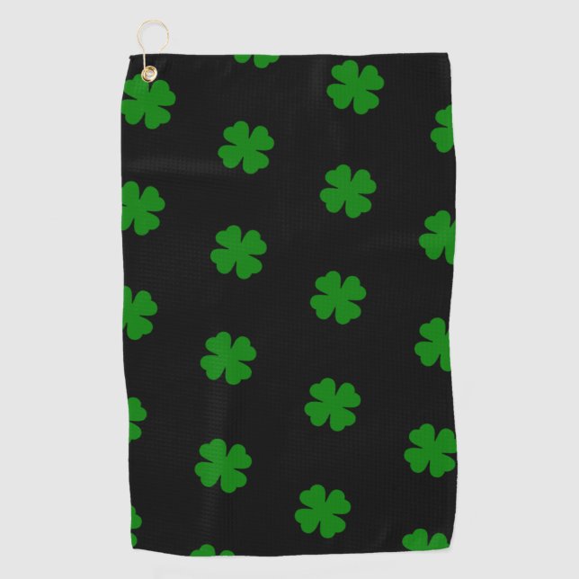 Toalla de golf Lucky Clovers (Anverso)