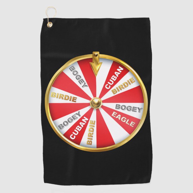 Toalla de golf Lucky Wheel (Anverso)