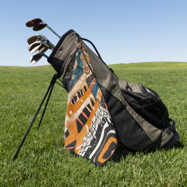 Toalla De Golf Lujo Patrimonio Caribeño Africano Multicolor (Verde)