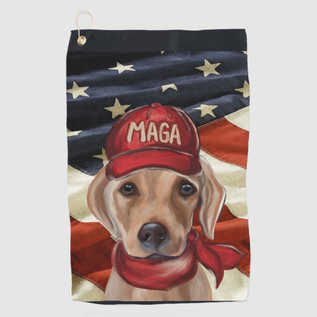 TOALLA DE GOLF MAGA LABRADOR RETRIEVE (Anverso)