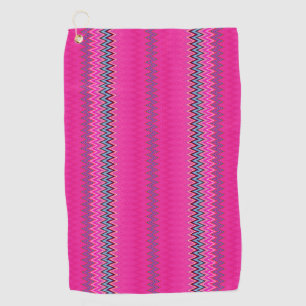 Toalla De Golf Magenta Zigzag