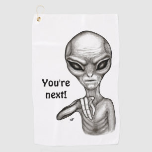 Toalla De Golf ¡Mala Alien, eres la siguiente!