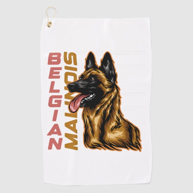 Toalla De Golf Malinois belga (Anverso)