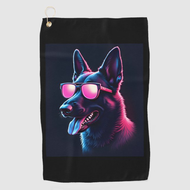 Toalla De Golf Malinois belga atrapa camiseta malinoiss belga (Anverso)