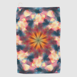 Toalla De Golf Mandala psicodélica de Kaleidoscópico de Prisma