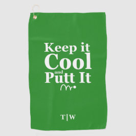 Toalla De Golf Mantén La Guay Y Pónlo Iniciales