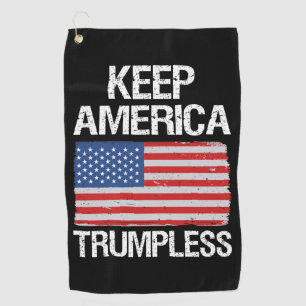 Toalla De Golf Mantener a Estados Unidos con la Trumpless III