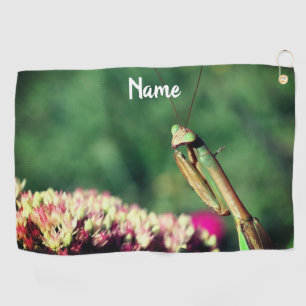 Toalla De Golf Mantis Religiosa de Cerca Personalizada