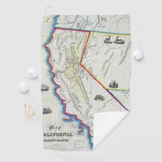 Toalla De Golf Mapa de California 2