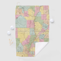 Mapa de Mississippi, de Luisiana y de Arkansas
