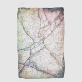 Toalla De Golf Mapa del extracto del vintage de Norteamérica