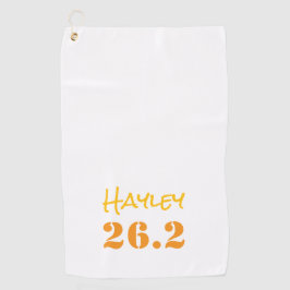 Toalla De Golf Maratón 26.2 NOMBRE Deportes Atléticos