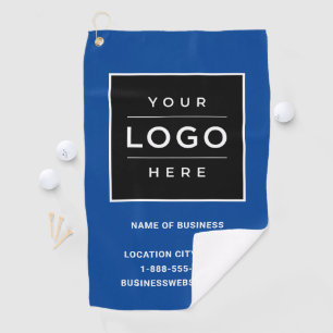 Toalla De Golf Marca personalizado Blue Business Logo Company