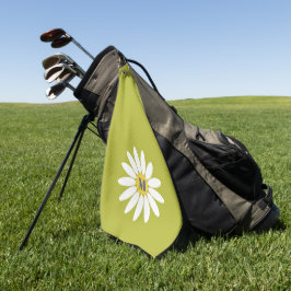 Toalla De Golf Margarita con inicial verde lima